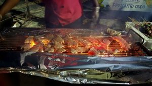 Dinner on the beach - fish braai